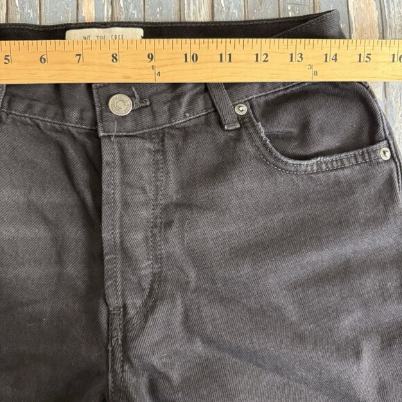 We The Free People Jeans Mid Rise Straight Leg Button Fly Distressed Crop 26 NWT - Picture 9 of 14